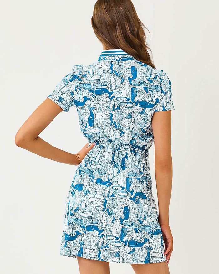 Lilly Pulitzer - Love Active Dress Upf 50 Plus - Nassau Blue Thar She Blows
