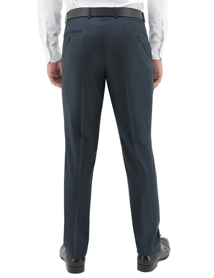 Lyon 106 Blue Australian Merino Wool Suit Trouser