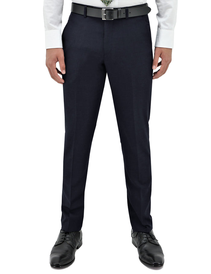 Lyon 106 Navy Australian Merino Wool Suit Trouser