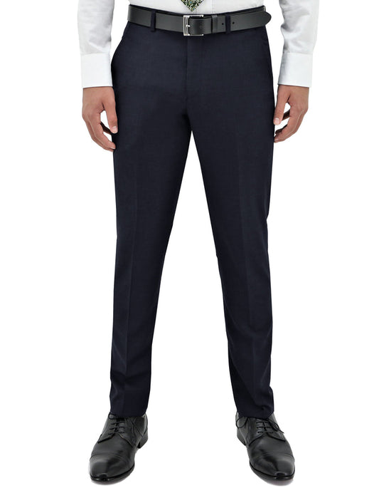 Lyon 106 Navy Australian Merino Wool Suit Trouser