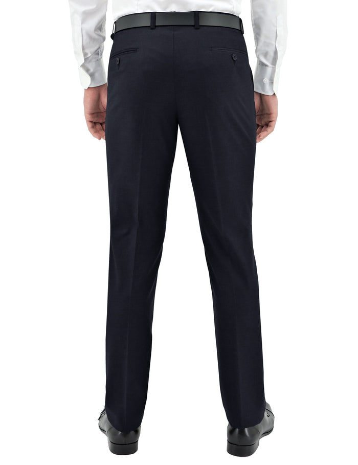Lyon 106 Navy Australian Merino Wool Suit Trouser
