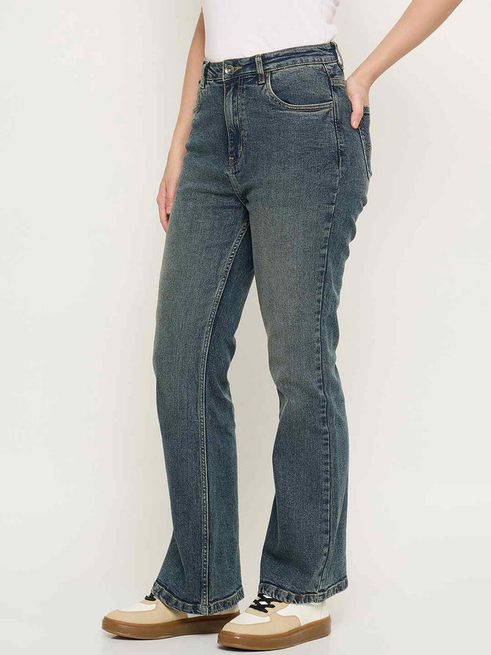 Madame Double Wash Tinted Bootcut Jeans