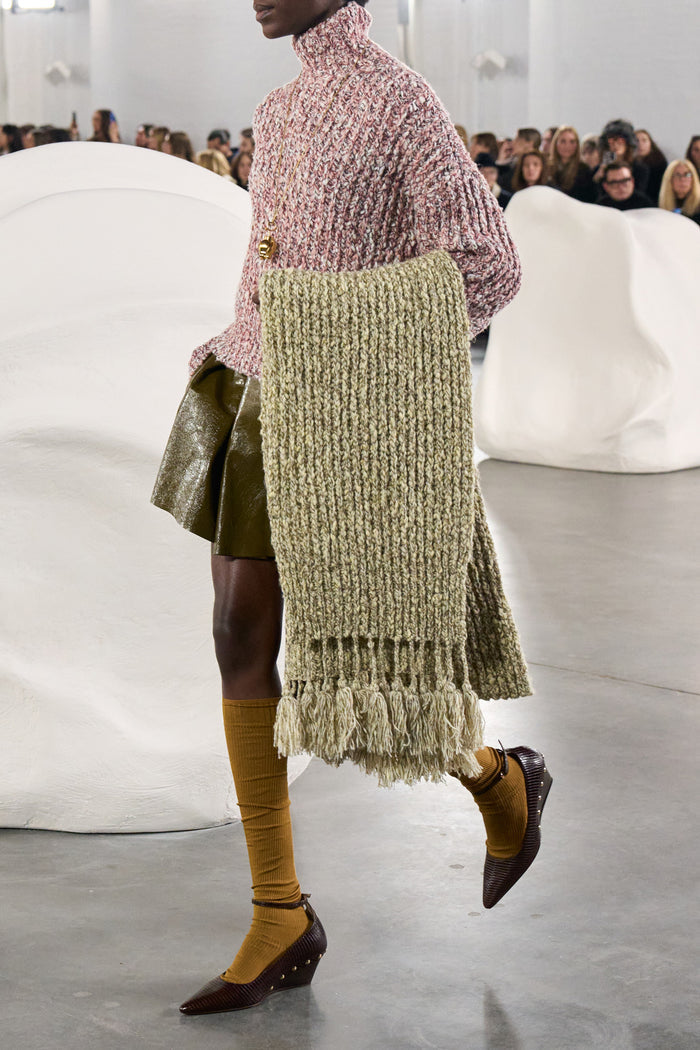 Maeve Knit Scarf - Alabaster