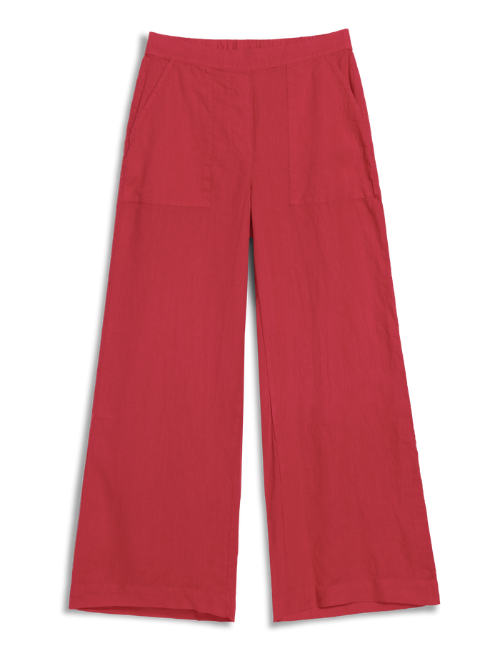 Red pants on a white background