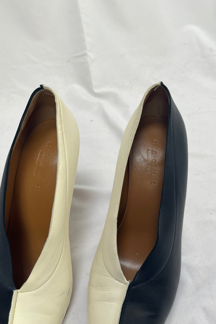 Marni Bi-Colour Leather Pumps
