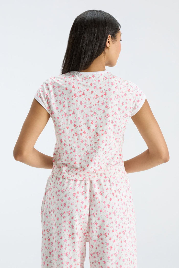 Marykate Ringer Tee - RED SEA