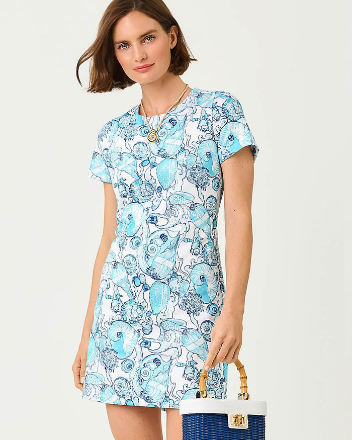 Lilly Pulitzer - Melodie Skirted Romper - Resort White Shell Shine
