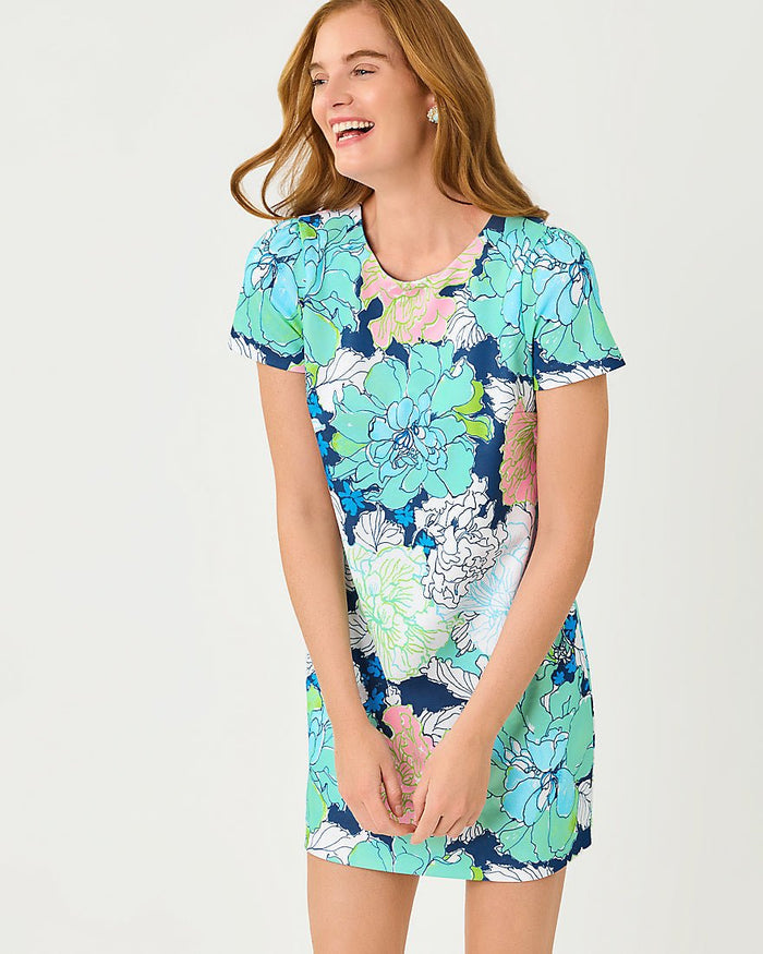 Lilly Pulitzer - Melodie Skirted Romper - Starlight Navy Tennessees Hibiscus
