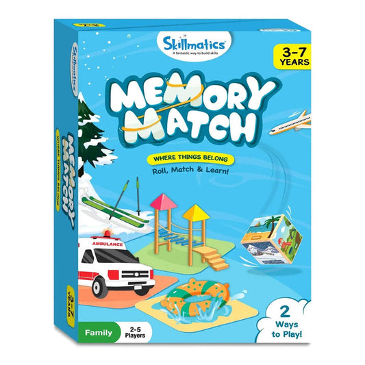 Box for Skillmatics Memory Match game where things belong