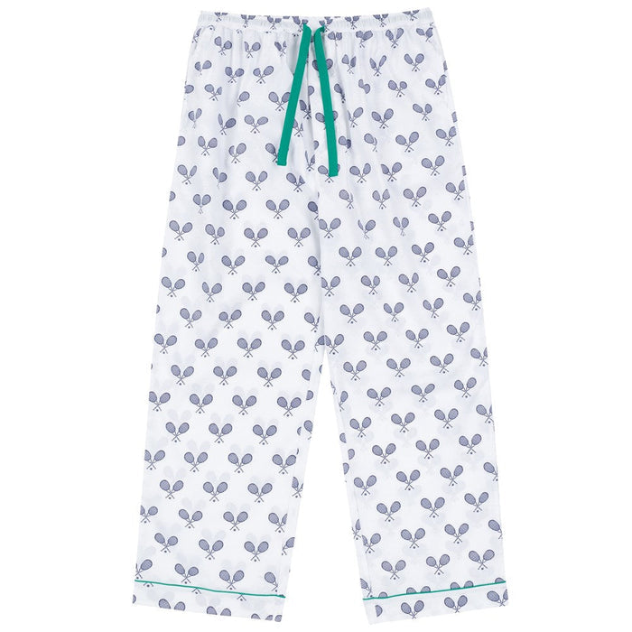 Men's Tennis Navy PJ Pants - Organic Cotton Poplin