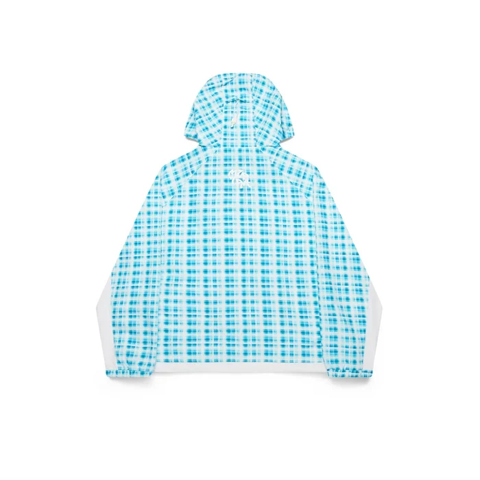 MERTRA Asymmetrical Plaid Softshell Blue