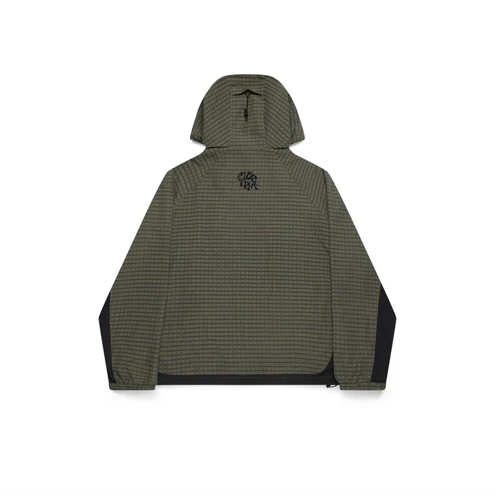 MERTRA Asymmetrical Plaid Softshell Green