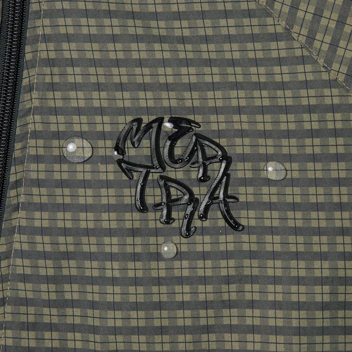 MERTRA Asymmetrical Plaid Softshell Green