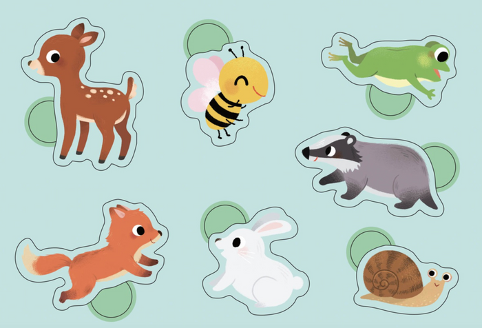 Mes premières gommettes | Les bébés animaux