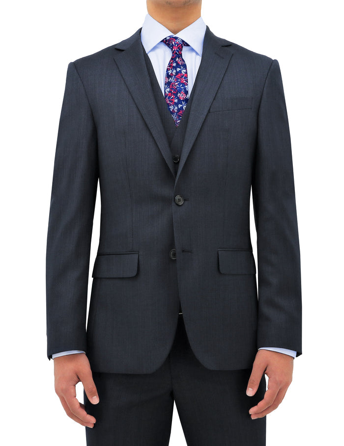 Michel 101 Navy Australian Merino Wool Suit Jacket