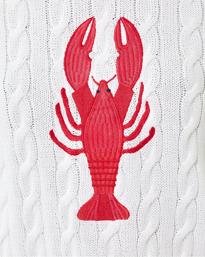 Lilly Pulitzer - Miko Sweater - Resort White Lobster Embroidery