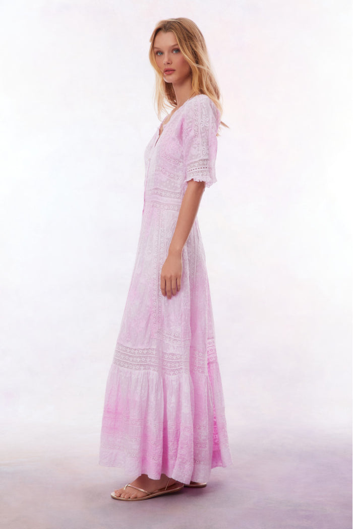 Minka Maxi Dress-PEONY PINK