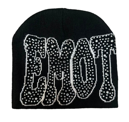 Mixed Emotions Black ‘Rhinestone’ Beanie