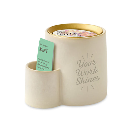 Modern Sprout Ember Earth Candle + Planter