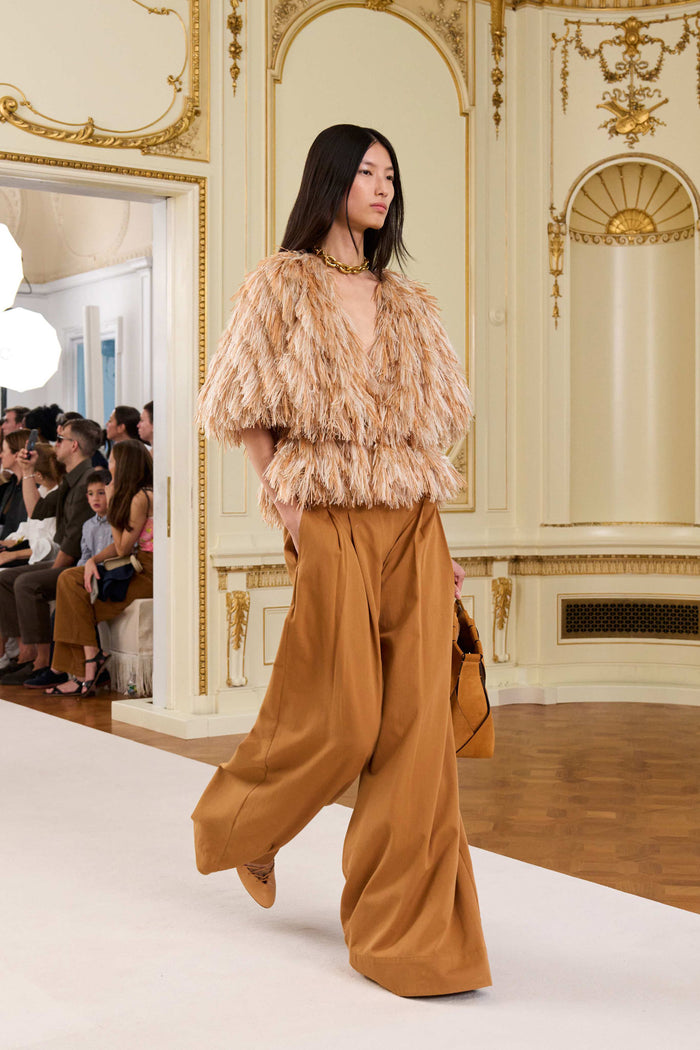 Burnish Wide Leg Trouser - SS26 Runway Look 6, Luxury Designer Trousers On Runway | Ulla Johnson