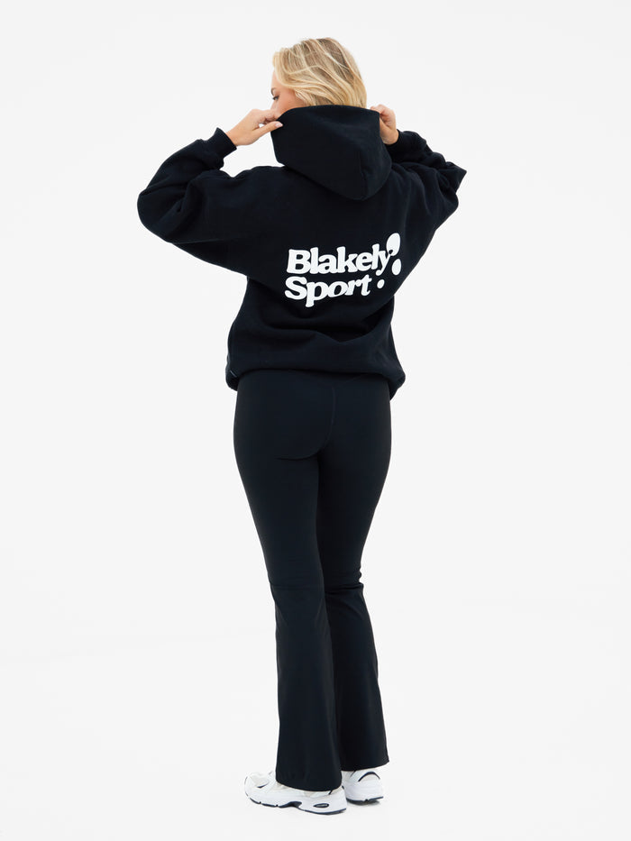 Motion Oversized Hoodie - Black