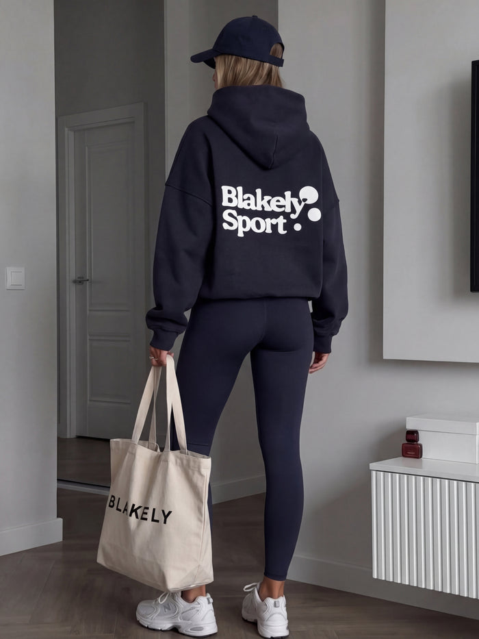 Motion Oversized Hoodie - True Navy