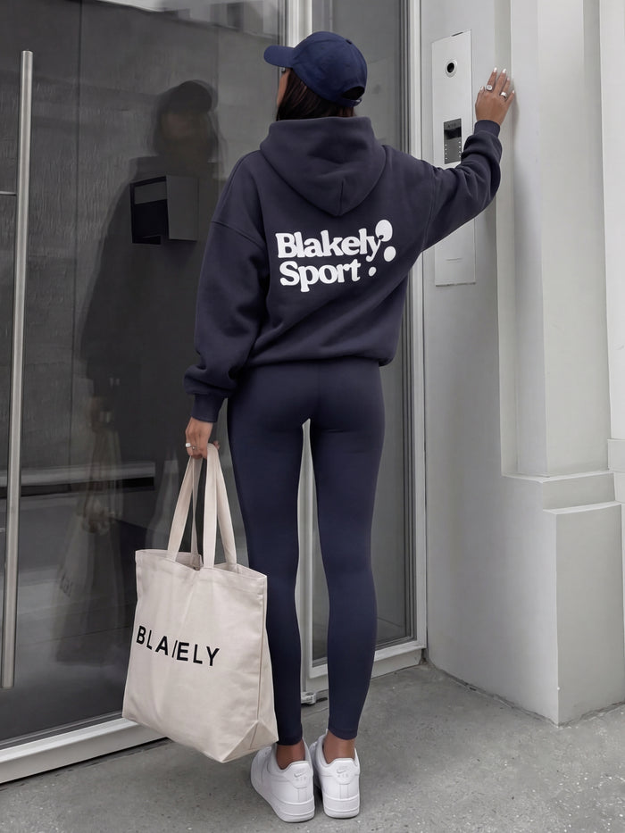 Motion Oversized Hoodie - True Navy