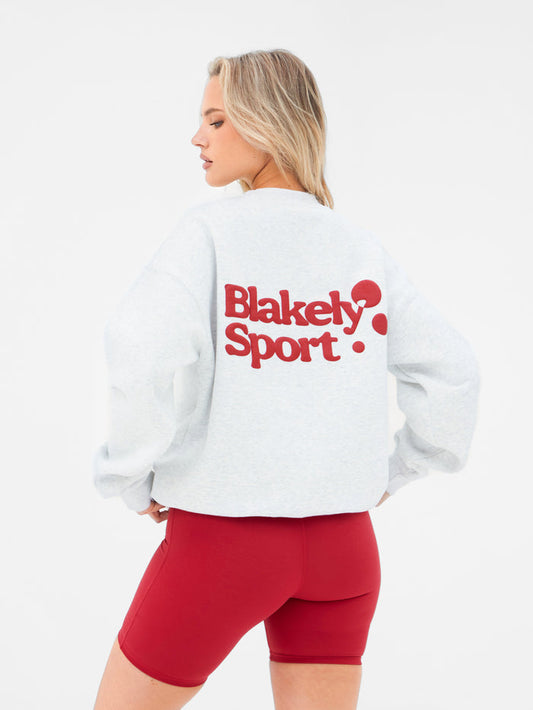 Motion Oversized Jumper - Marl White