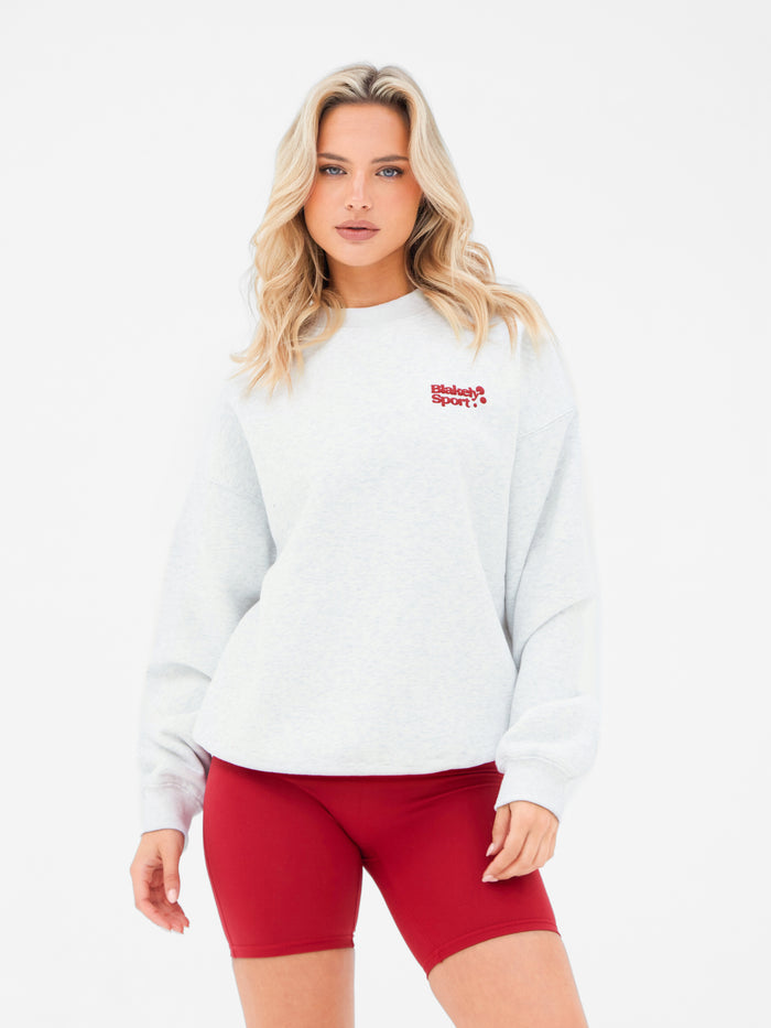 Motion Oversized Jumper - Marl White