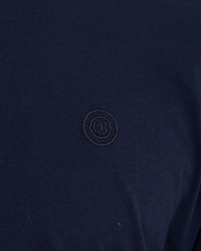 Navy Round Neck Plain T Shirt-Makrom