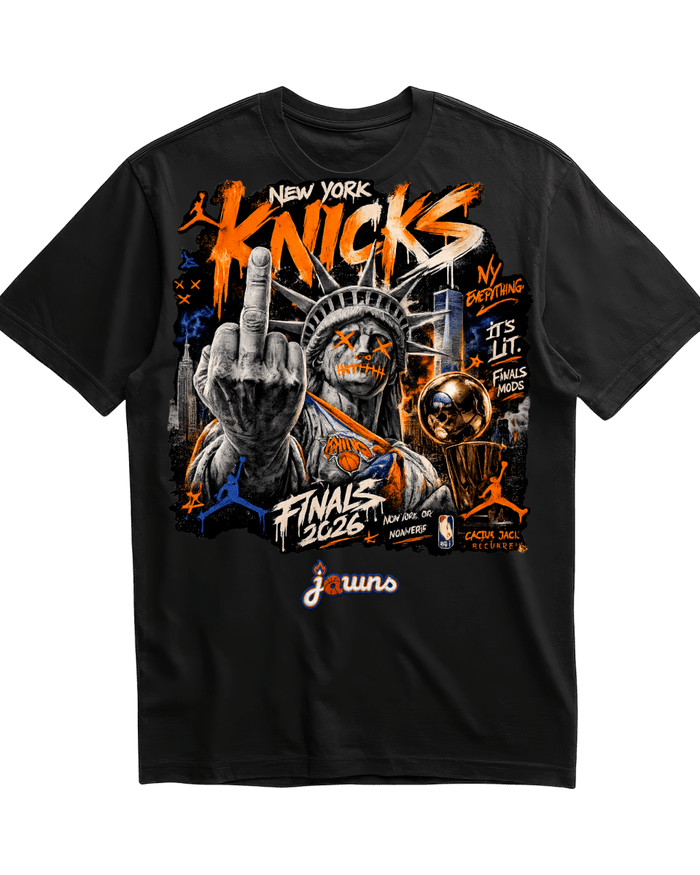 New York Knicks LIBERTY 2026 NBA World Champions - Black T-Shirt - T-Shirt - Jawns on Fire Sneakers & Shoes