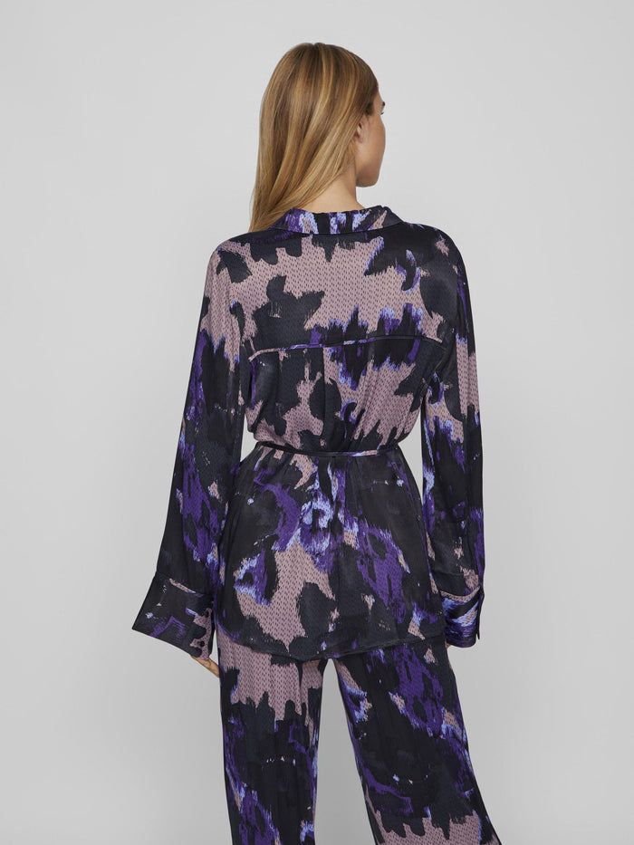 NILLA OVERSIZED SHIRT (BIRCH/BLACK)