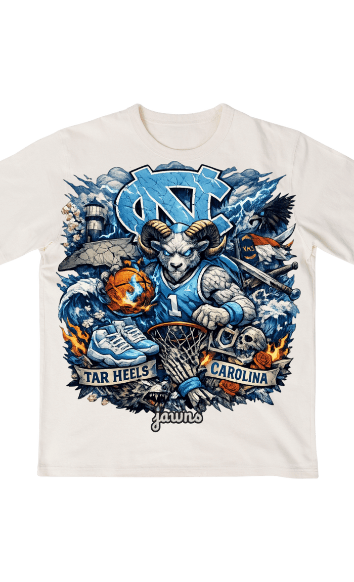 North Carolina Tar Heels Godspeed Streetwear Basketball Shirt - T-Shirt - Jawns on Fire Sneakers & Shoes