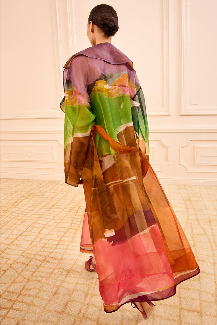 Painted Trench Coat - Draped Back Detail | Ulla Johnson