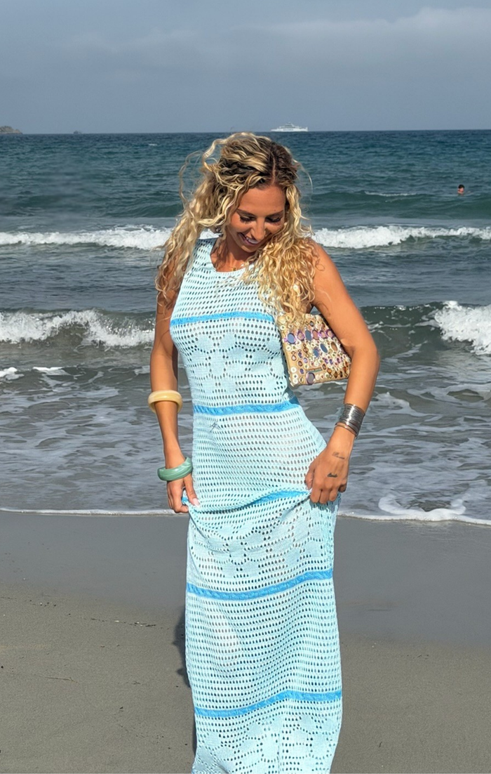 Oasis Crochet Maxi Dress