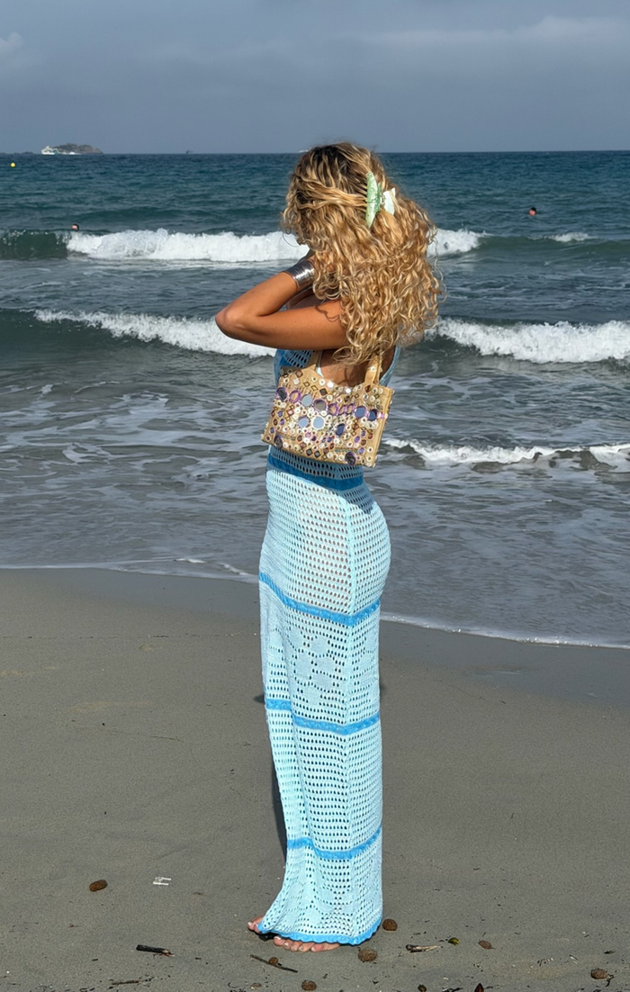 Oasis Crochet Maxi Dress