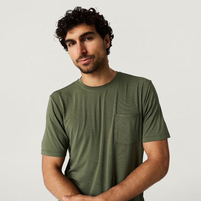 Olive Men's Pocket Tee