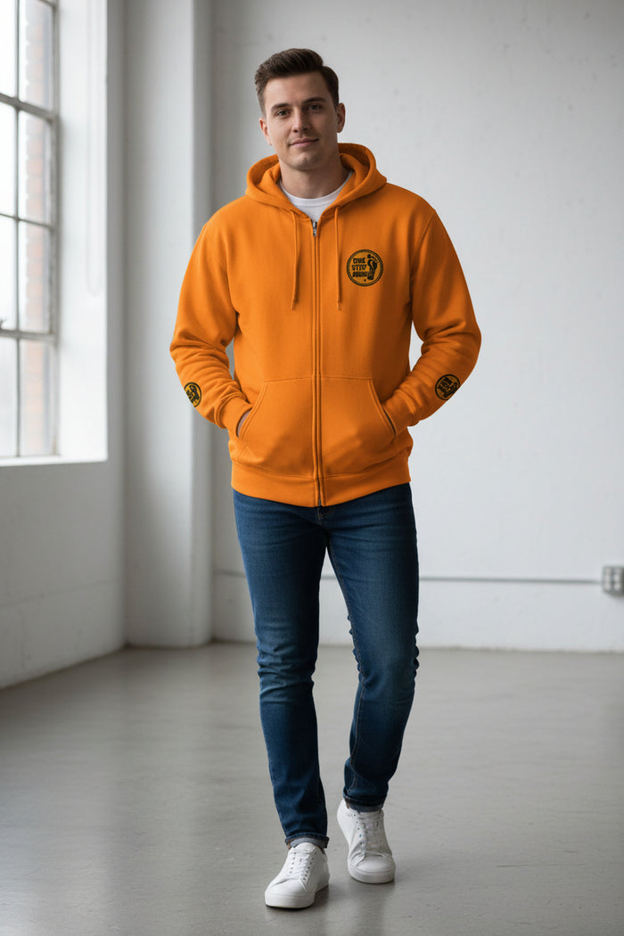 One Step Away – Classic Zip-Up Hoodie