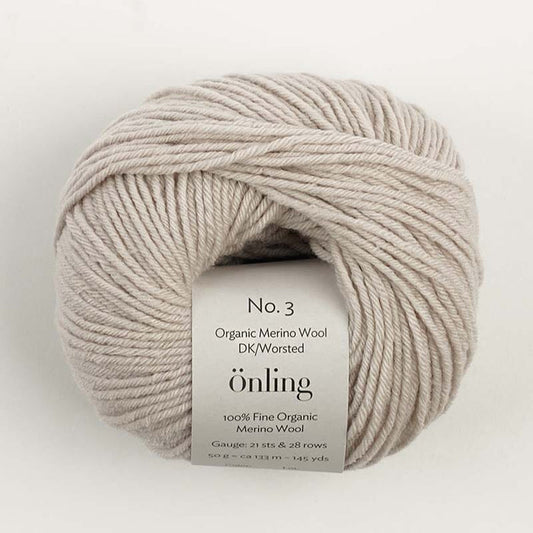 Önling No 3: 100% heavy organic merino wool - Cold light beige (006)