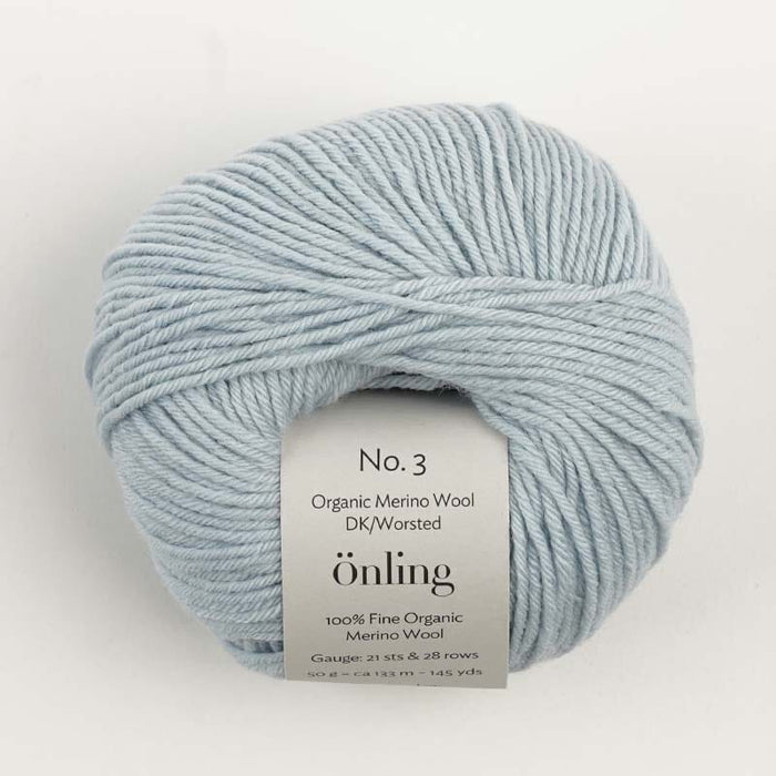 Önling No 3: 100% heavy organic merino wool - Ice blue (048)