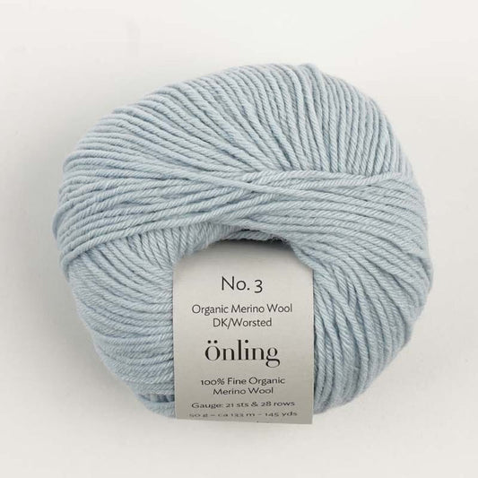 Önling No 3: 100% heavy organic merino wool - Ice blue (048)