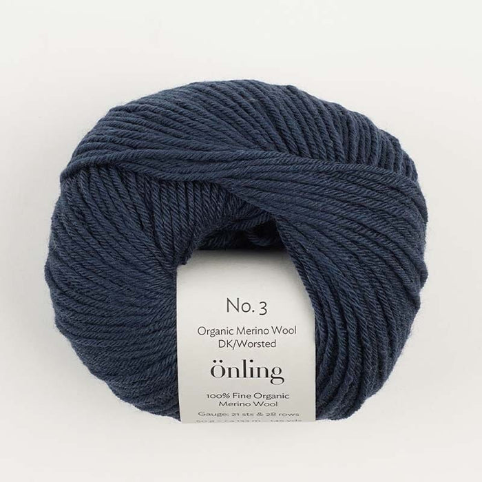 Önling No 3: 100% heavy organic merino wool - Navy blue (117)