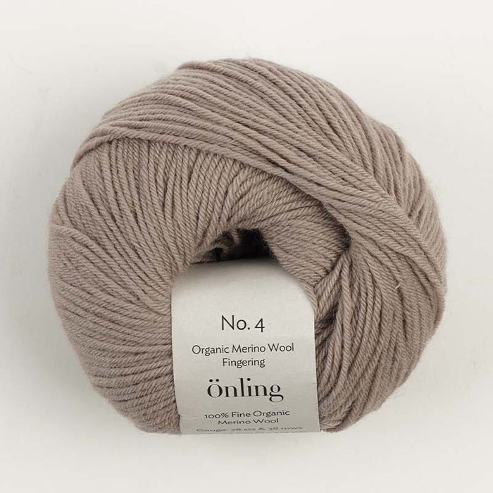 Önling No 4: 100% fine organic merino wool - Clay brown (081)