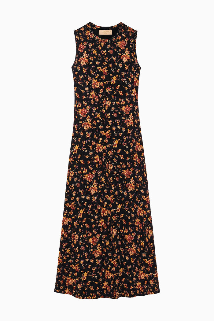 Orla Sleeveless Jersey Dress - Noir Floral