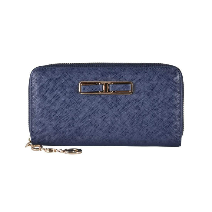 Paislee Womens Purse Faux Leather Fashion Wallet Navy