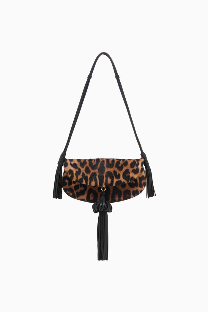 Paloma Flap Tassel Bag - Leopard