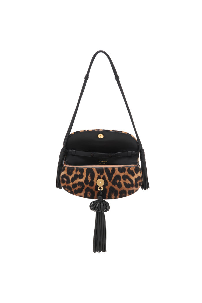 Paloma Flap Tassel Bag - Leopard