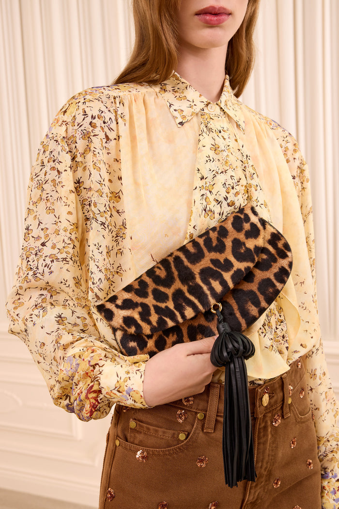 Paloma Flap Tassel Bag - Leopard