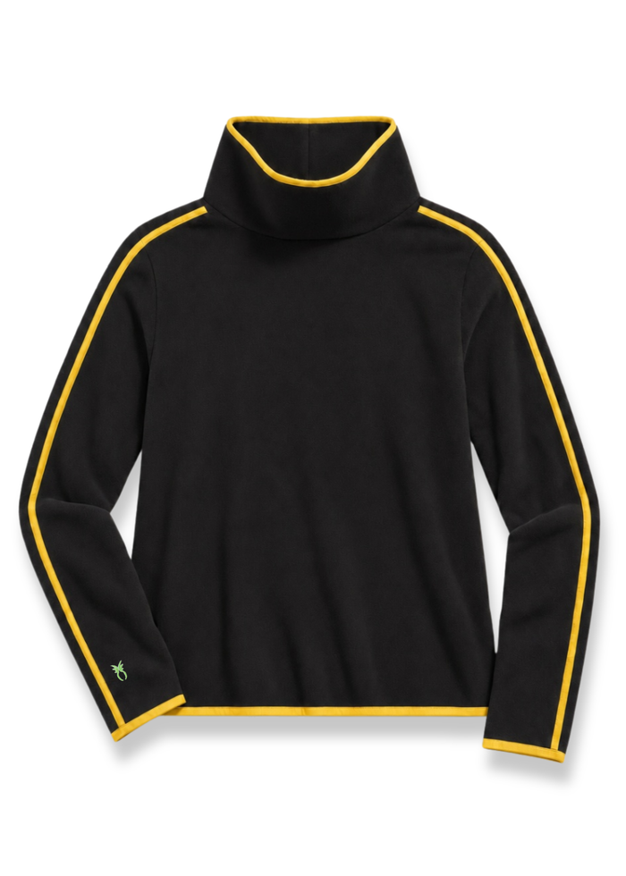 Park Slope with Tipping in Vello Fleece (Black/Marigold)