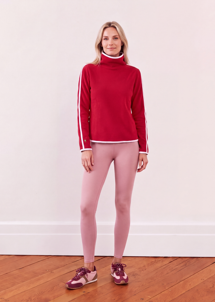 Park Slope with Tipping in Vello Fleece (Winterberry/White)